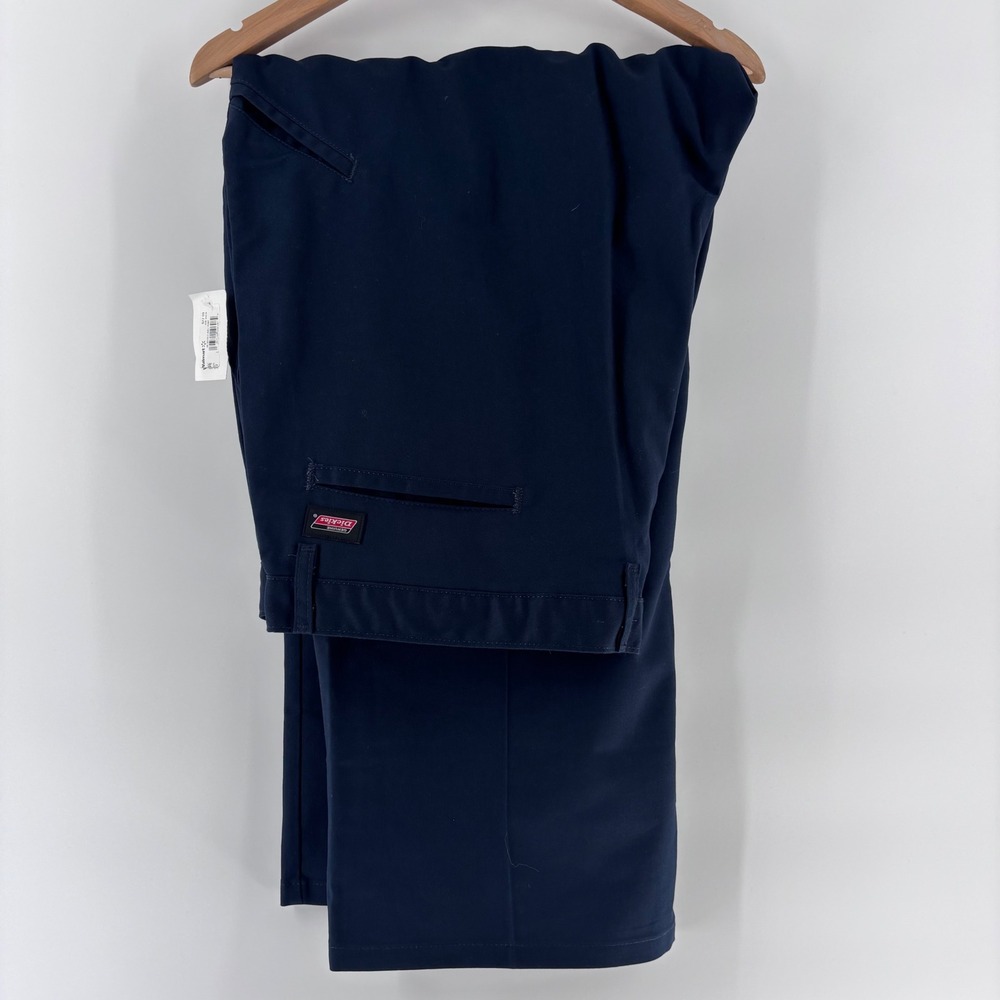 Genuine Dickies Double Knee Work Pants Mens 44x30 Navy Blue Utility NWT
